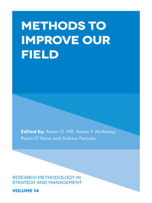 cover image of Methods to Improve Our Field